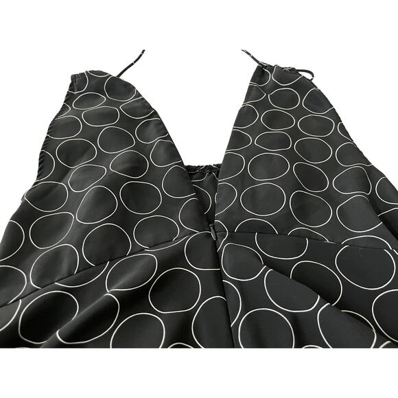 NY & CO MIDI COCKTAIL/PARTY DRESS, WOMENS, 10, BLACK & WHITE CIRCULAR PATTERN - Picture 7 of 11